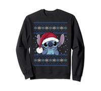 Disney Lilo & Stitch Santa Hat Stitch Ugly Sweater Style Sweatshirt