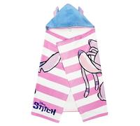 Disney Lilo & Stitch Serviette de bain à capuche pour fille Motif ange Lilo & Stitch Taille unique