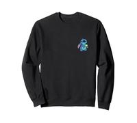 Disney Lilo & Stitch Small Pose Sweatshirt, Unisexe pour adultes, Noir, M
