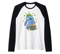 Disney Lilo & Stitch St. Patrick's Day Happy Pot of Gold Manche Raglan
