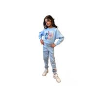 Disney Lilo & Stitch Survêtement pour fille, sweat-shirt court et pantalon de jogging pour filles et adolescentes de 5 à 15 ans, bleu, 7-8 Years