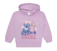 Disney Lilo & Stitch Sweat-shirt pour filles | Pull à capuche en coton Stitch et Angel | Cadeau Stitch pour filles | Âges 5 à 12 ans, lilas, 5-6 ans