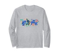 Disney Lilo & Stitch The Main Star Stitch Big Chest Logo Manche Longue