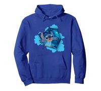 Disney Lilo & Stitch Tropical Breakout Sweat à Capuche, Unisexe pour adultes, Bleu Royal, L