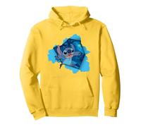 Disney Lilo & Stitch Tropical Breakout Sweat à Capuche, Unisexe pour adultes, Citron, M