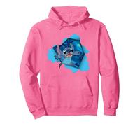 Disney Lilo & Stitch Tropical Breakout Sweat à Capuche, Unisexe pour adultes, Rose vif, S