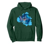 Disney Lilo & Stitch Tropical Breakout Sweat à Capuche, Unisexe pour adultes, Vert Forêt, XXL