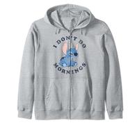 Disney Lilo & Stitch Vintage I Don't Do Mornings Stitch V2 Sweat à Capuche