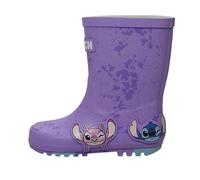 Disney Lilo & Stitch Wellies Bottes en caoutchouc pour filles | Bottes en caoutchouc violettes pour enfants | Bottes en caoutchouc Stitch pour filles, taille 8-2, rose, 11 UK Child