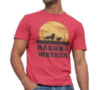 Disney Lion King Hakuna Matata Pumbaa Timon Africa Simba Mufasa Disneyland World Tee Adult Graphic T-Shirt Apparel (Medium)