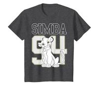 Disney Lion King Simba 94 T-Shirt, Enfant, Chiné Foncé, 8 ans