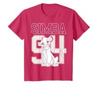 Disney Lion King Simba 94 T-Shirt, Enfant, Rouge Chiné, 12 ans