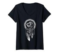 Disney Lion King Simba Boho Dreamcatcher C1 T-Shirt avec Col en V