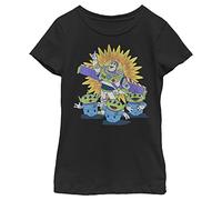 Disney Little, Big Pixar Toy Story Vintage Buzz Girls Short Sleeve Tee Shirt
