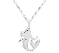 Disney Little Mermaid Ariel Sterling Silver Pendant Necklace, 18"