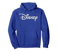 Disney Logo Sweat à Capuche, Unisexe pour adultes, Bleu Royal, M