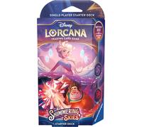 Disney Lorcana Cieux Scintillants Elsa & Ralph Deck De Démarrage + Pack ENG