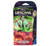 Disney Lorcana Jeu de Cartes à Collectionner : Le Premier chapitre - Deck de démarrage émeraude et Ru n Anglais)
