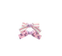 Disney - Lot 2 Barrettes Enfant Angel - Pinces à Nœud Fille - Pour Cheveux Fins - Accessoire Coiffure Bébé - Coiffer, Pinces Plates Lilo & Stitch - Longue Tenue - Produit Officiel