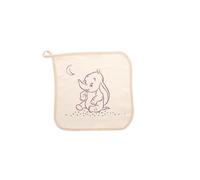 Disney - Lot 4 Débarbouillettes Bébé Dumbo - Lingettes Ultra Douces Lavables - Nettoyage Doux, Sûr Pour Peau Délicate - Serviettes Multi-Usages - Lavable En Machine À 40° - Produit Officiel Disney