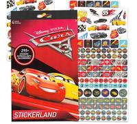 Disney Lot d'autocollants d'apprentissage de la propreté Cars - Plus de 295 autocollants de récompense pour les tout-petits avec Flash McQueen, Jackson Storm, Cruz Ramirez, plus | Cadeaux de fête