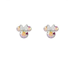 Disney Lot de 100 boucles d'oreilles à tige Minnie Mouse en argent sterling plaqué argent avec cristaux