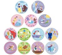 Disney Lot de 12 badges brodés en forme de canette de bonbons et biscuits (personnages Disney)