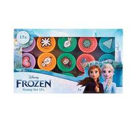 Disney Lot de 15 tampons La Reine des Neiges - Jouets Elsa et Anna pour enfants à partir de 3 ans - Kit créatif pour anniversaire d'enfant et école