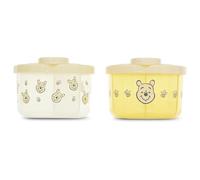Disney Lot de 2 distributeurs de lait en poudre pour bébé avec couvercle à clipser pour les repas en déplacement, distributeur de lait en poudre pour voyager avec le nourrisson (Mickey Mouse, Minnie