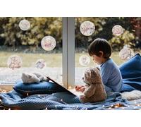 Disney Lot de 2 feuilles de stickers pour fenêtre Motif Winnie l'ourson 30 x 30 cm