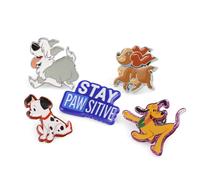 Disney Lot de 5 pin's à paillettes pour chien