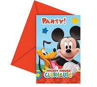 Invitations anniversaire mickey (x6)