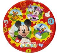 Disney Lot de 8 assiettes en papier Mickey Donald Minnie Mouse Pluto Donald 20 cm