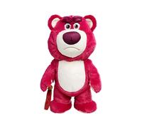Disney Lotso avec bâton de marche en peluche de 25 cm à collectionner pour se blottir ou jouer, convient pour cadeau, anniversaire ou Noël