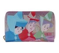Disney Loungefly Portefeuille Sleeping Beauty Princess Scene rose G