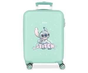 Disney Lovely Stitch Valise Cabine Bleue 38 x 55 x 20 cm Rigide 2,6 kg avec Serrure à Combinaison latérale ABS 2,6 kg 34 L Bagage à Main Bleu Taille Unique, Bleu, Taille Unique, Valise Cabine