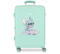 Disney Lovely Stitch Valise Moyenne Bleue 46 x 65 x 23 cm Rigide 3,1 kg Fermeture à Combinaison latérale ABS 3,1 kg 56L, Bleu, Talla única, Valise Moyenne