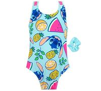 Disney Costume de Bain Lilo et Stitch avec Chouchou | Ensemble de Natation pour Filles | Costumes de Bain Une pièce pour Filles | Marchandise Officielle Lilo & Stitch | Âge 4 à 13 Ans, multicolord2,