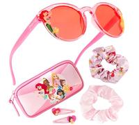 Disney Lunettes de Soleil Enfant Fille, Ensemble Lunettes et Accessoires Fille (Rose Princesses)