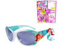 Disney Lunettes de soleil princesse pour filles - Ensemble de lunettes de soleil Ariel élégantes, confortables et durables avec autocollants, plus | Protection UV Petite sirène Accessoires pour