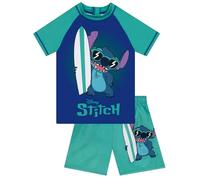 Disney Maillot De Bain Garcon Lilo & Stitch, Maillot De Bain Piscine Stitch, Ensemble Top Et Short Piscine, Bleu 6-7 Ans