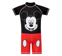 Disney - Maillot de Bain - Mickey Mouse - Garçon - Rouge - 5-6 Ans