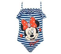 Disney Maillot de Bain Minnie Mouse Fille Maillots avec Paillette Une Pièce Bleu 2-3 Ans