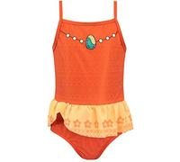 Disney Maillot de Bain Moana pour Fille, Orange, 7-8 Ans