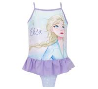Disney Maillot De Bain Reine des Neiges | Maillot Fille Elsa | Maillot Bain Filles | Bleu 5-6 Ans