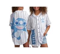 Disney Maillot de baseball pour femme Mickey Mouse Lightning McQueen Marie, Lilo et Stitch (tailles : S-XL), Lilo & Stitch, Taille L
