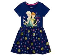 Disney - Manche Courte Robe - La Reine des Neiges - Fille - Frozen - Bleu - 2-3 Ans