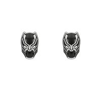 Disney Marvel E600217L Boucles d'oreilles à tige en acier inoxydable Motif panthère noire, taille unique, Argent sterling