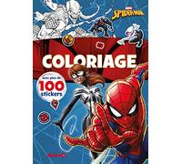 Disney Marvel Spider-Man - Coloriage avec plus de 100 stickers - Livre de coloriage avec stickers - Dès 4 ans