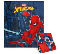 Disney Marvel Spiderman Plaid Polaire Couverture Enfant, Couverture Douce 150 x 130 cm (Bleu Spiderman)